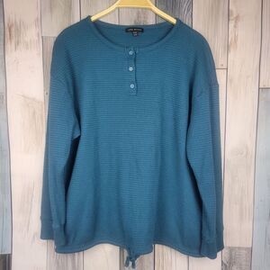 Lane Bryant Blue Long Sleeve Thermal Shirt Size 14/16